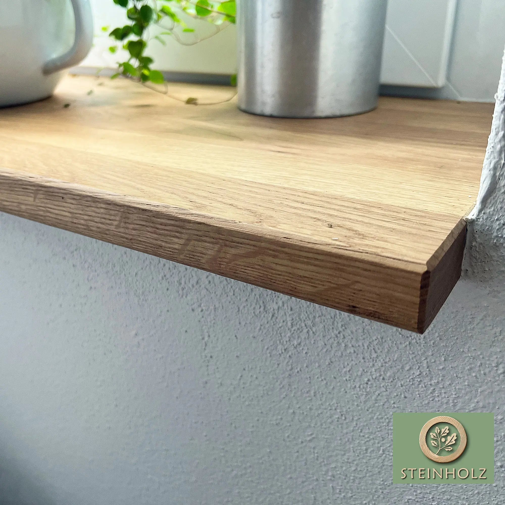 Fensterbank aus massiver Wildeiche – Maßgefertigt, natürlich & zeitloses Design steinholz