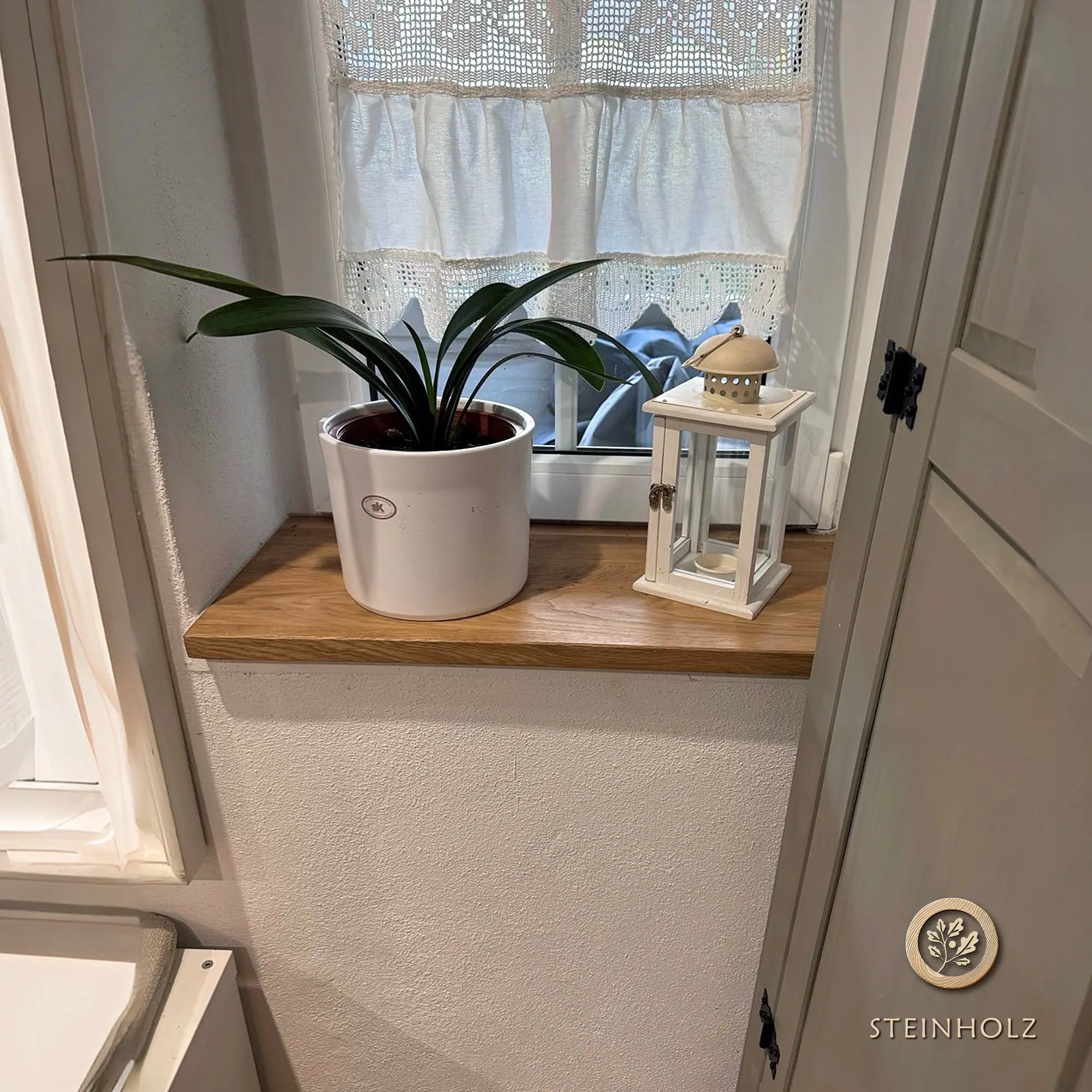 Fensterbank aus massiver Wildeiche – Maßgefertigt, natürlich & zeitloses Design steinholz