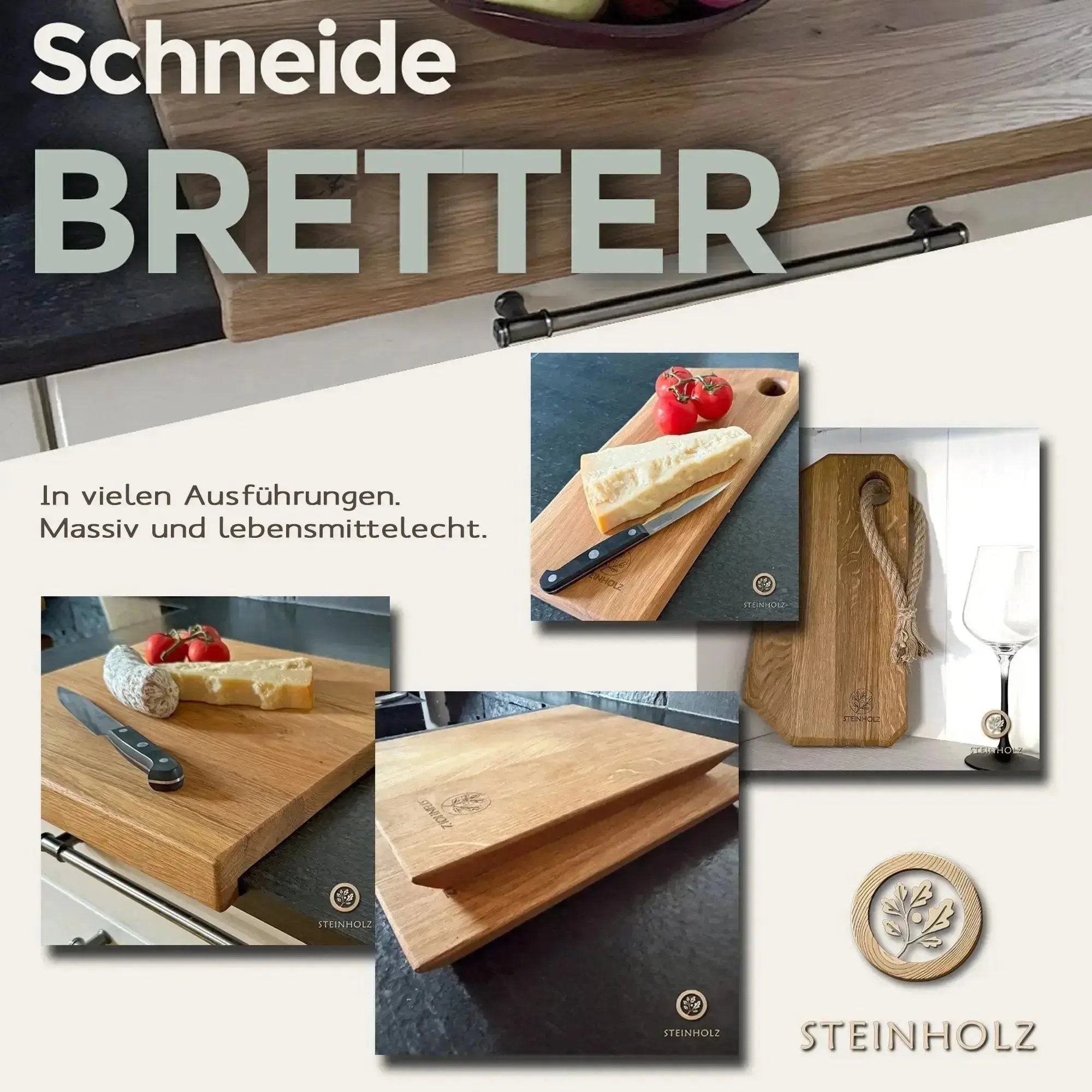 Pflegeset für Schneidebretter mit Pflegeöl, Tuch & Schleifpad – Schutz und Pflege für Ihr Schneidebrett  Steinholz