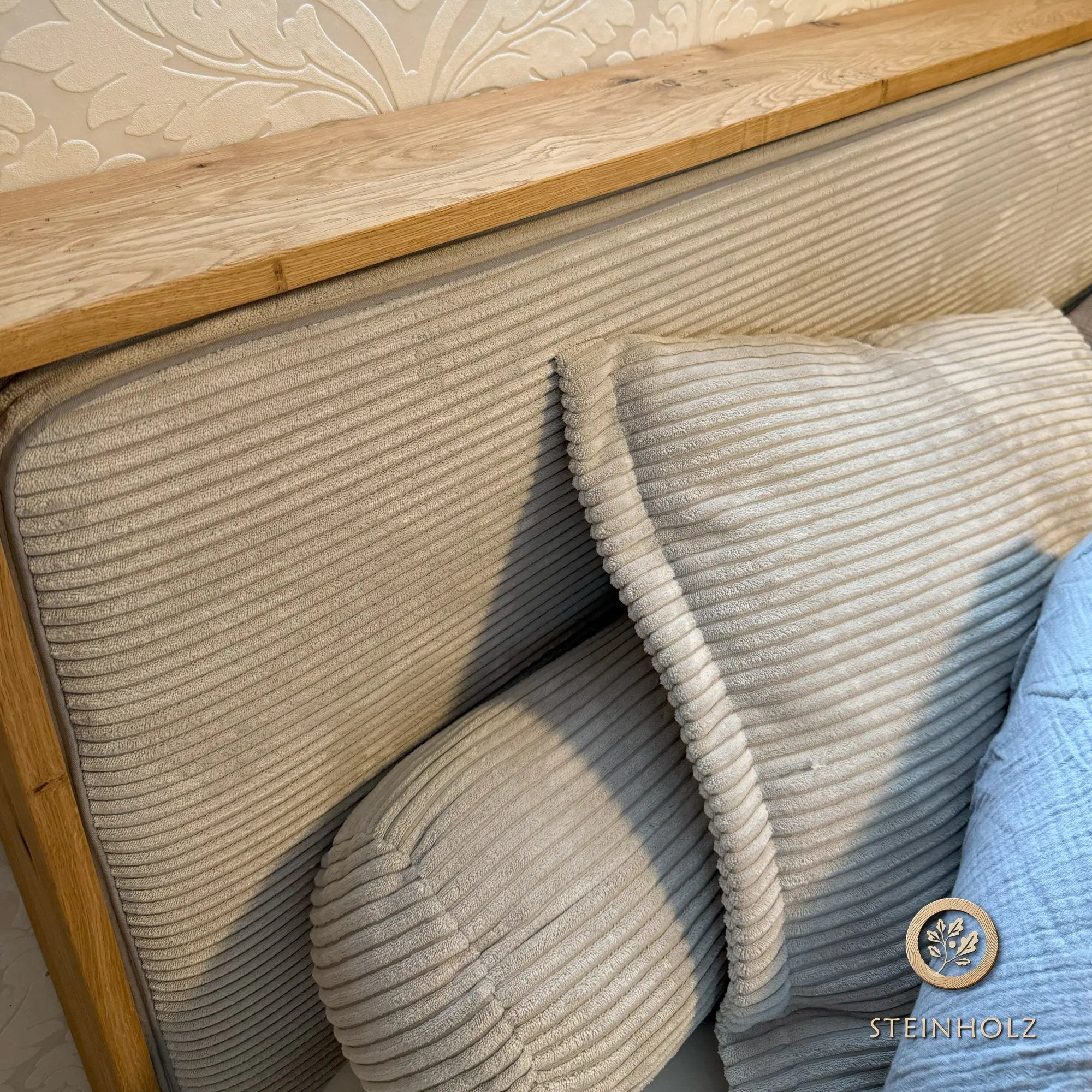 Massive Wildeiche-Abdeckplatte - Ideal für Möbel & Mauerabdeckung, auch individuelle Maße  Steinholz